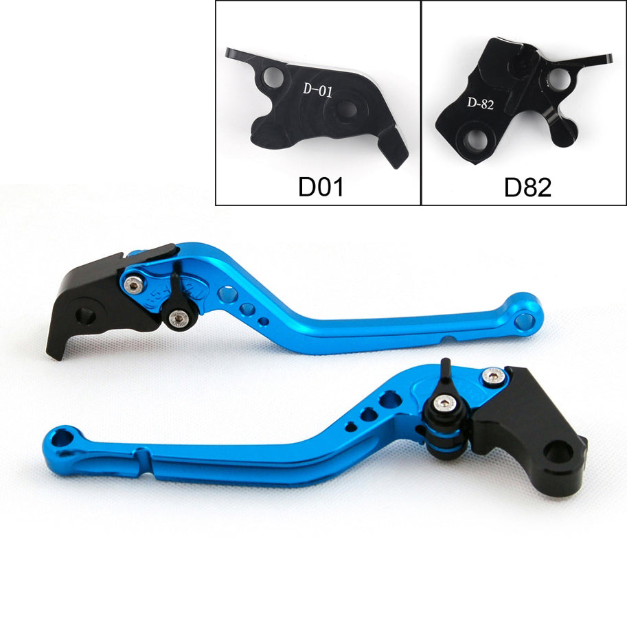 Long Brake Clutch Levers For Ducati HYPERMOTARD 821 SP 2013-2015 Black