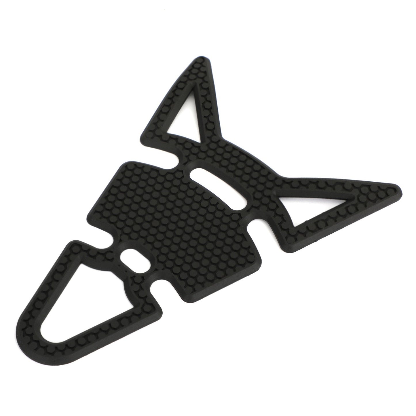 3D Black "Cat Ears" Rubber Gel Tank Pad Protector Sticker Motorcycle Motorbike