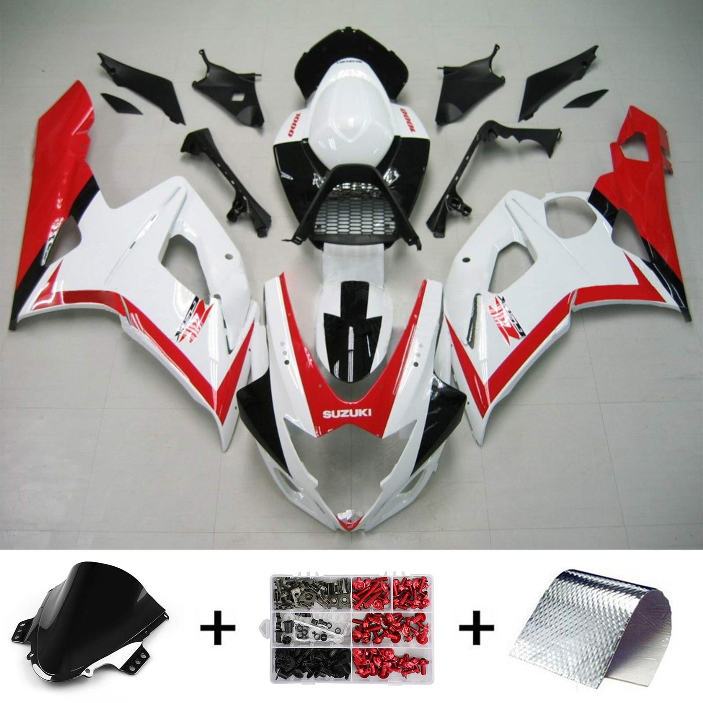 2005-2006 Suzuki GSXR1000 K5 Amotopart Injection Fairing Kit Bodywork Plastic ABS #109