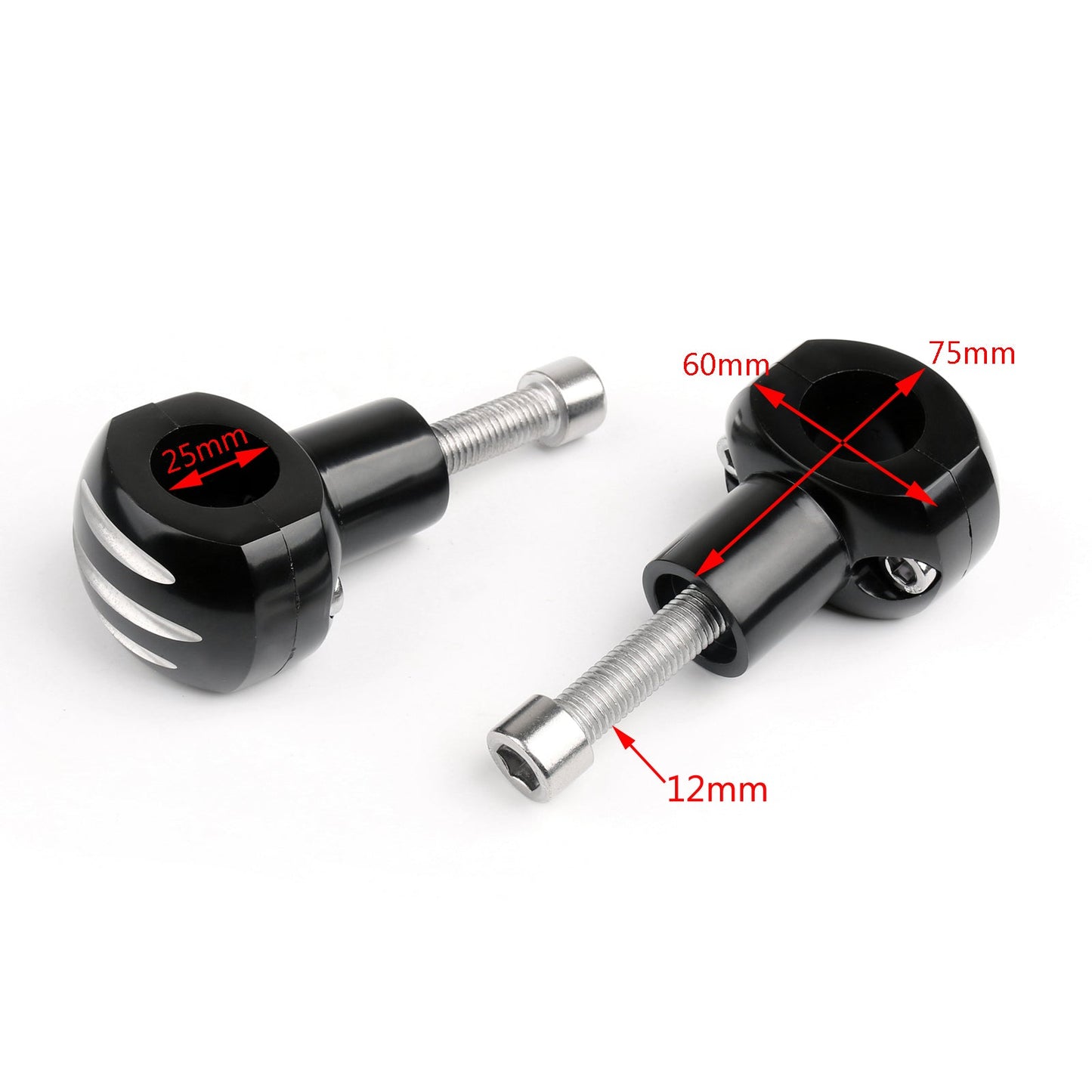 Billet 1" 25mm Handlebar Riser For Honda Yamaha Suzuki Kawasaki Motorcycle