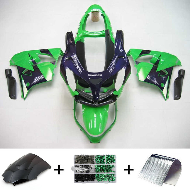 2000-2001 Kawasaki ZX9R Amotopart Injection Fairing Kit Bodywork Plastic ABS #117