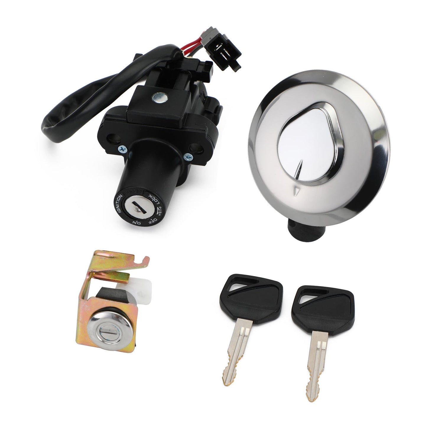 Ignition Switch Fuel Gas Cap Seat Lock Set Keys For Honda XL125V Varadero 01-06