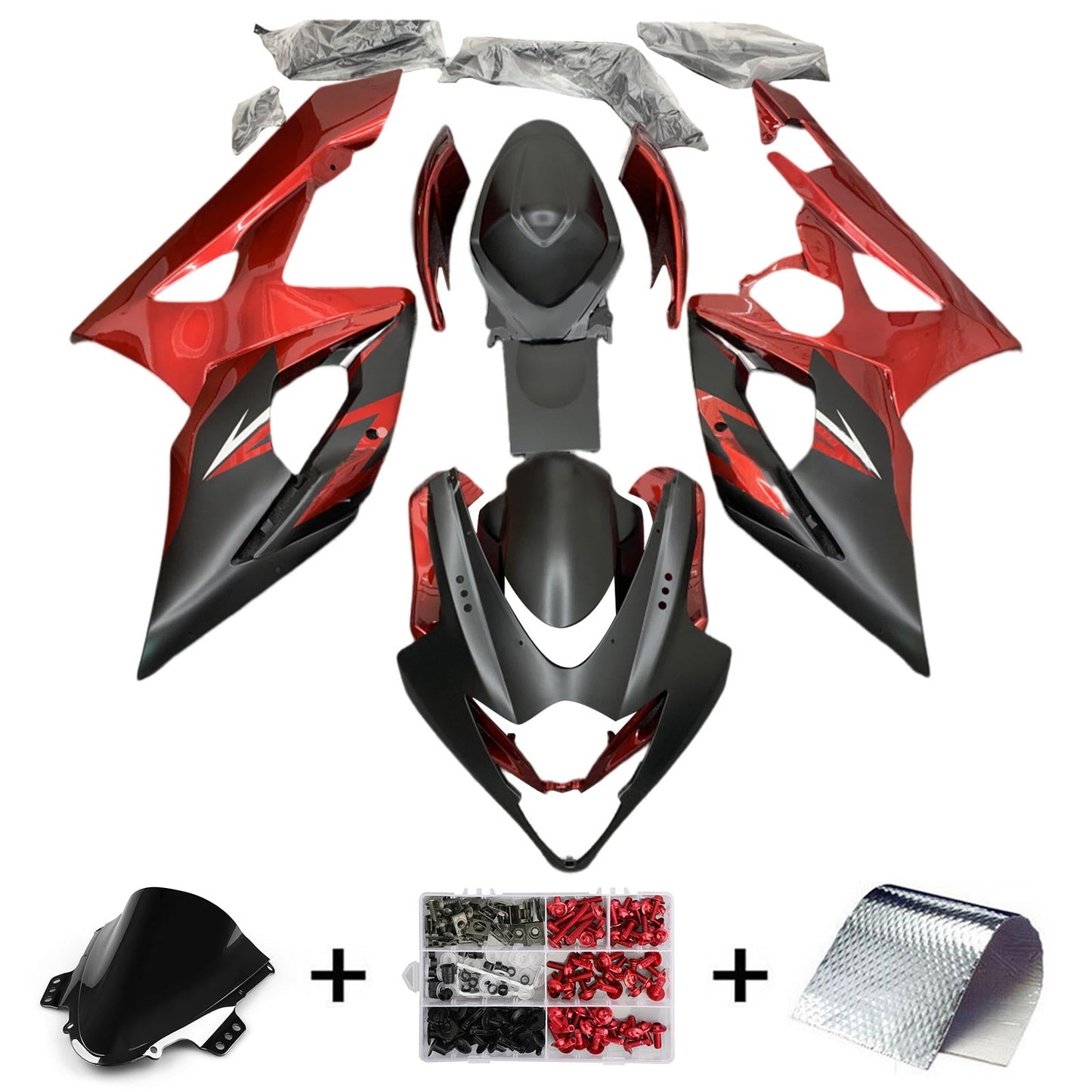 2005-2006 Suzuki GSXR1000 K5 Fairing Kit Bodywork Plastic ABS