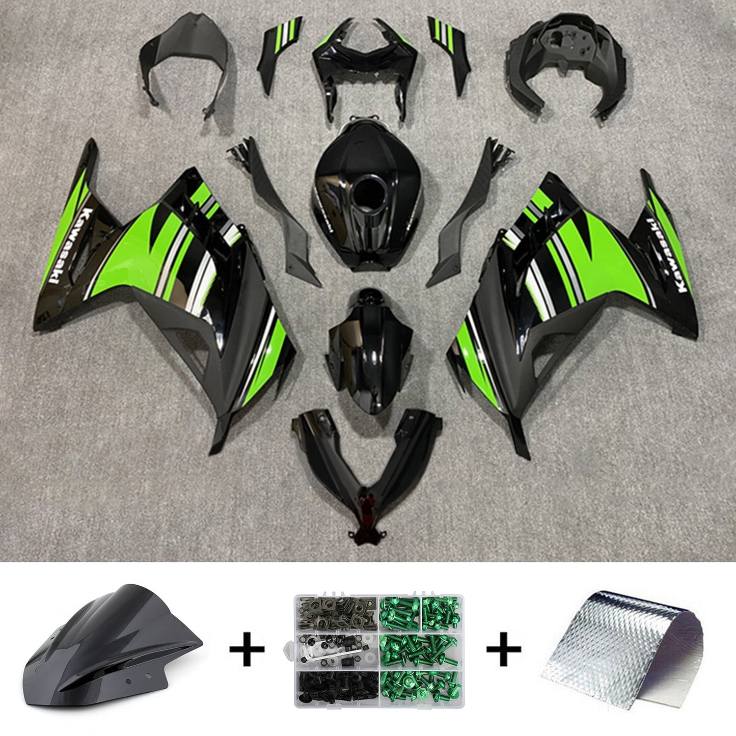 2013-2024 Kawasaki EX300/Ninja300 Injection Fairing Kit Bodywork Plastic ABS#161