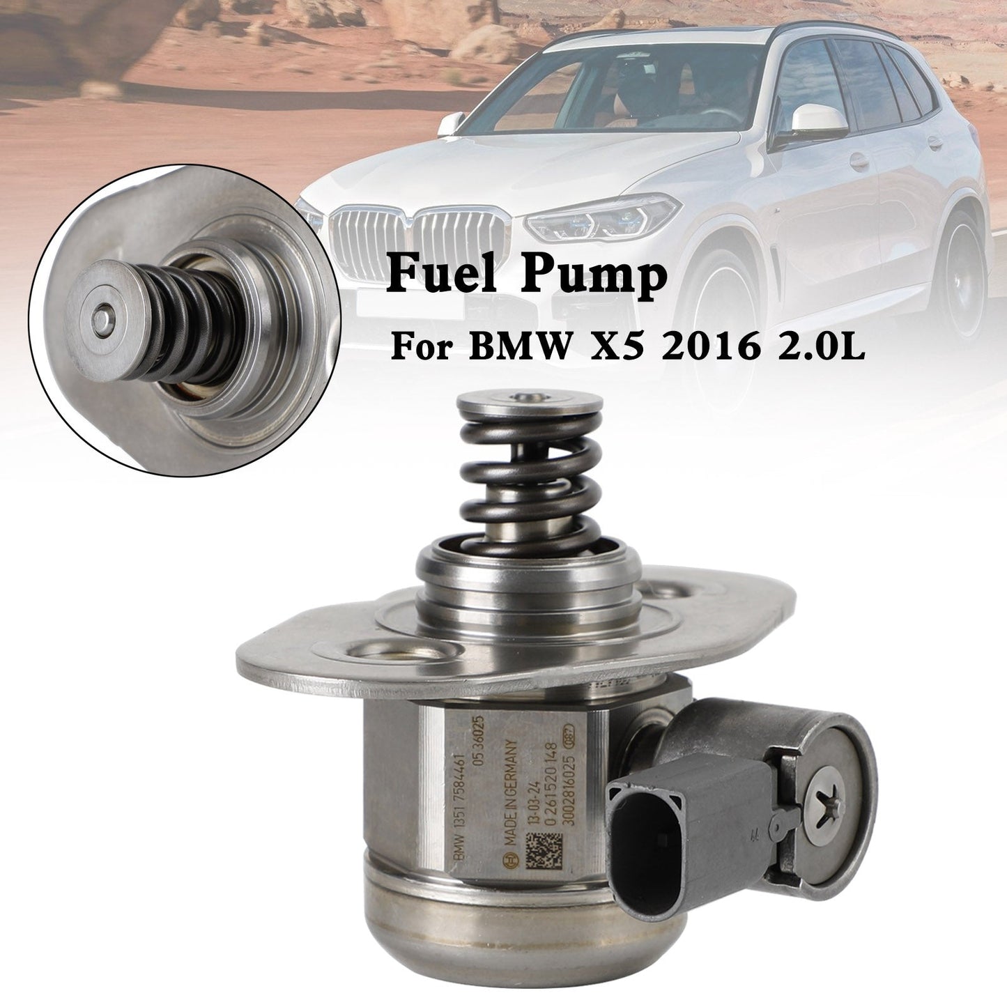 13517584461 323-59462 High Pressure Fuel Pump BMW 528i 328i 2012 2013 2014 2015 L4 2.0L