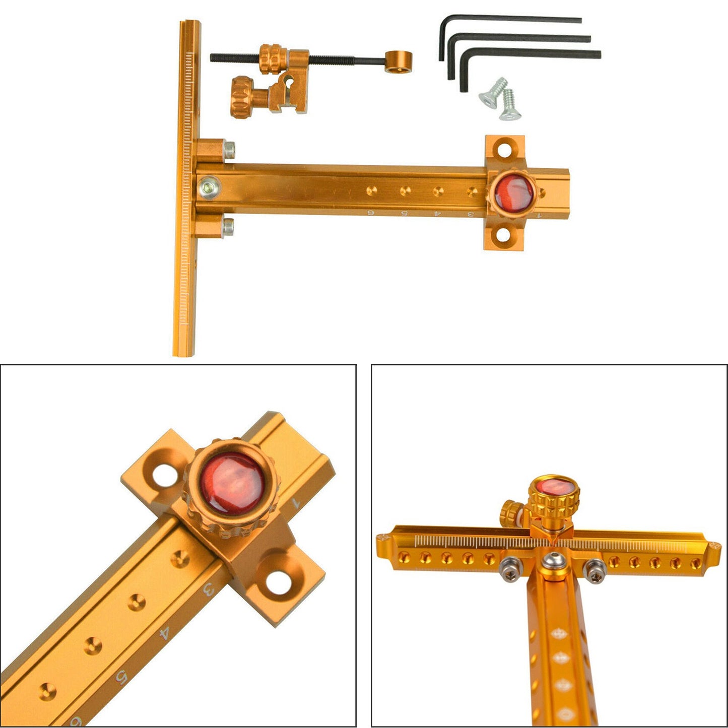 6" Archery Recurve Bow Sight Adjustable Hunting Shooting