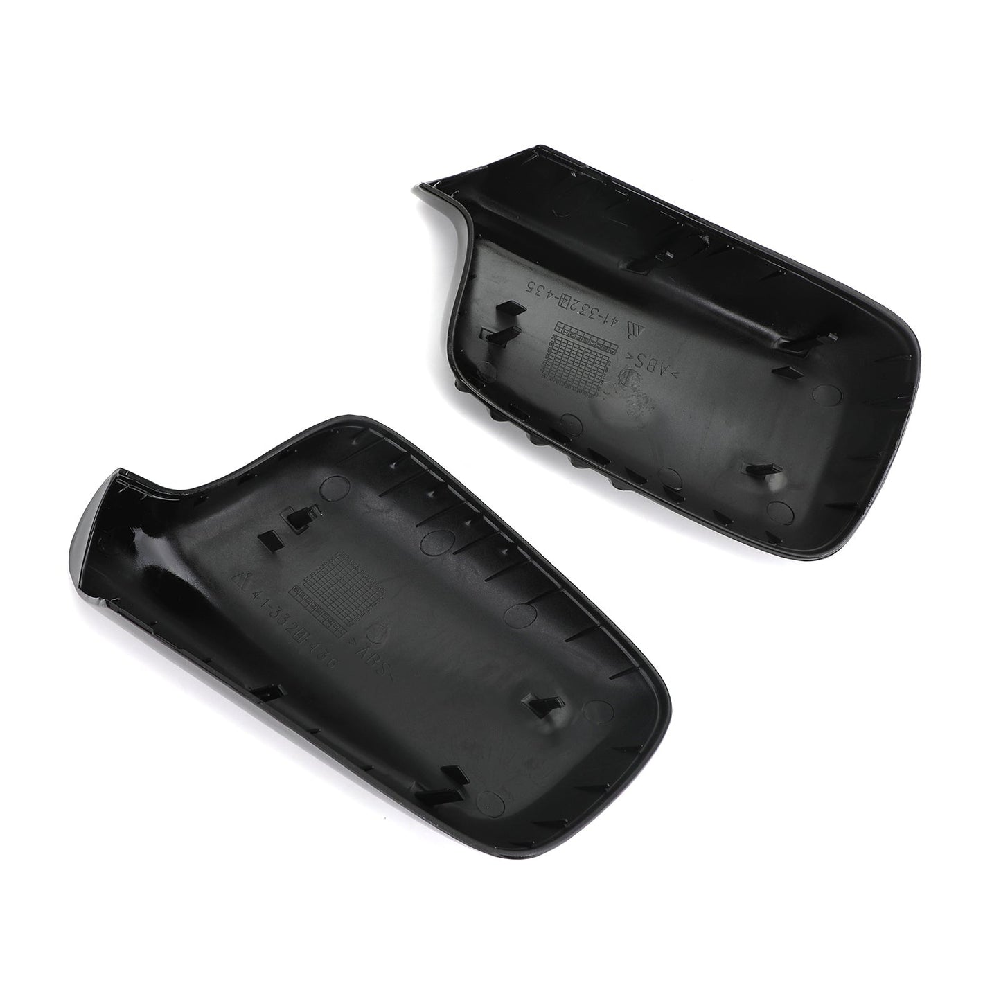 1Pair Mirror Cover Cap Fit For BMW E46 E65 E66 745i 750i GBLK