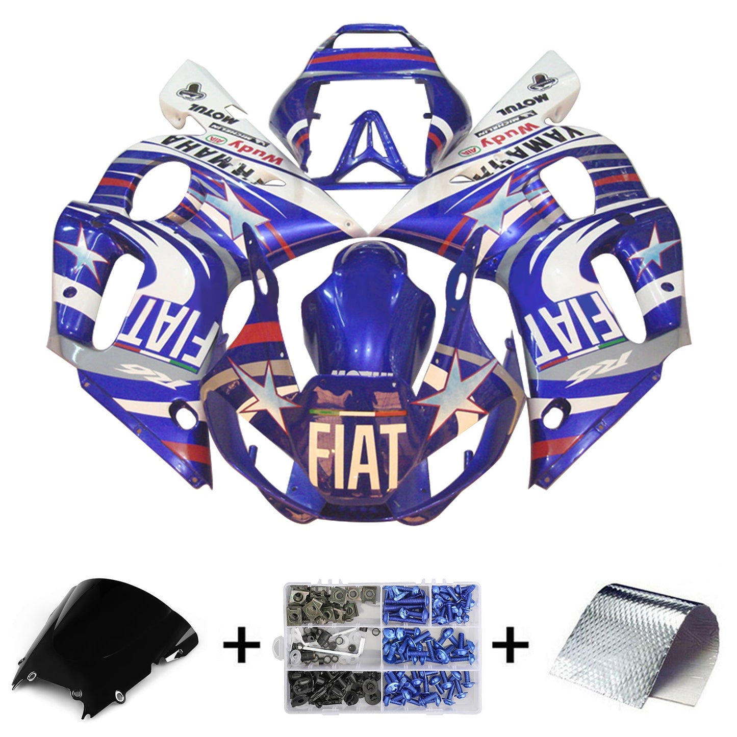 1998-2002 Yamaha YZF 600 R6 Fairing Kit Bodywork Plastic ABS