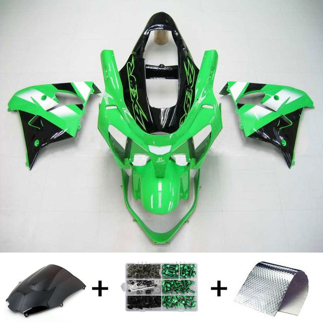 2002-2003 Kawasaki ZX9R Amotopart Injection Fairing Kit Bodywork Plastic ABS #114