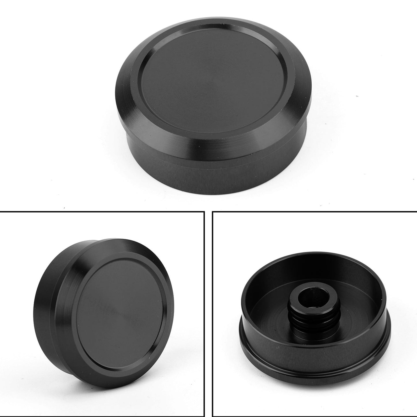 CNC Billet Aluminum Upper Top Front Fork Center Cap Yoke Plug Cover For BMW R1200 NineT / R Nine T 2013-2016 BLK