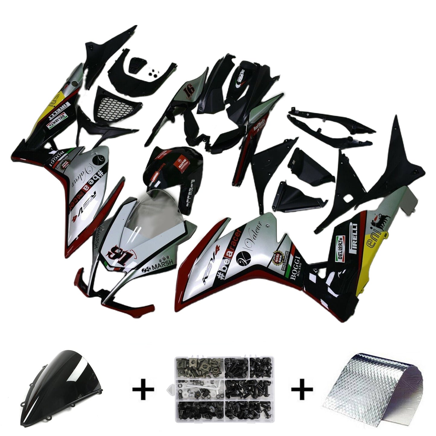 2009-2015 Aprilia RSV4 1000 Fairing Kit Bodywork Plastic ABS