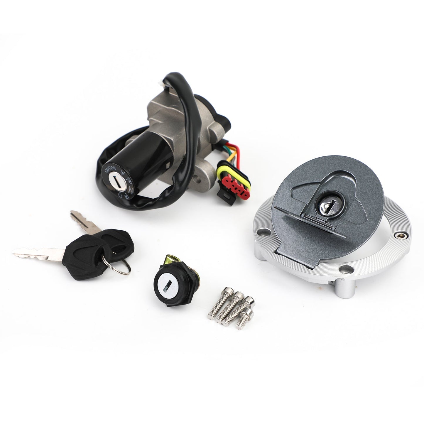 Ignition Switch Seat Fuel Gas Cap Seat Lock Set Keys For MV Agusta F4 312 750 1000 Brutale 910 989 1078