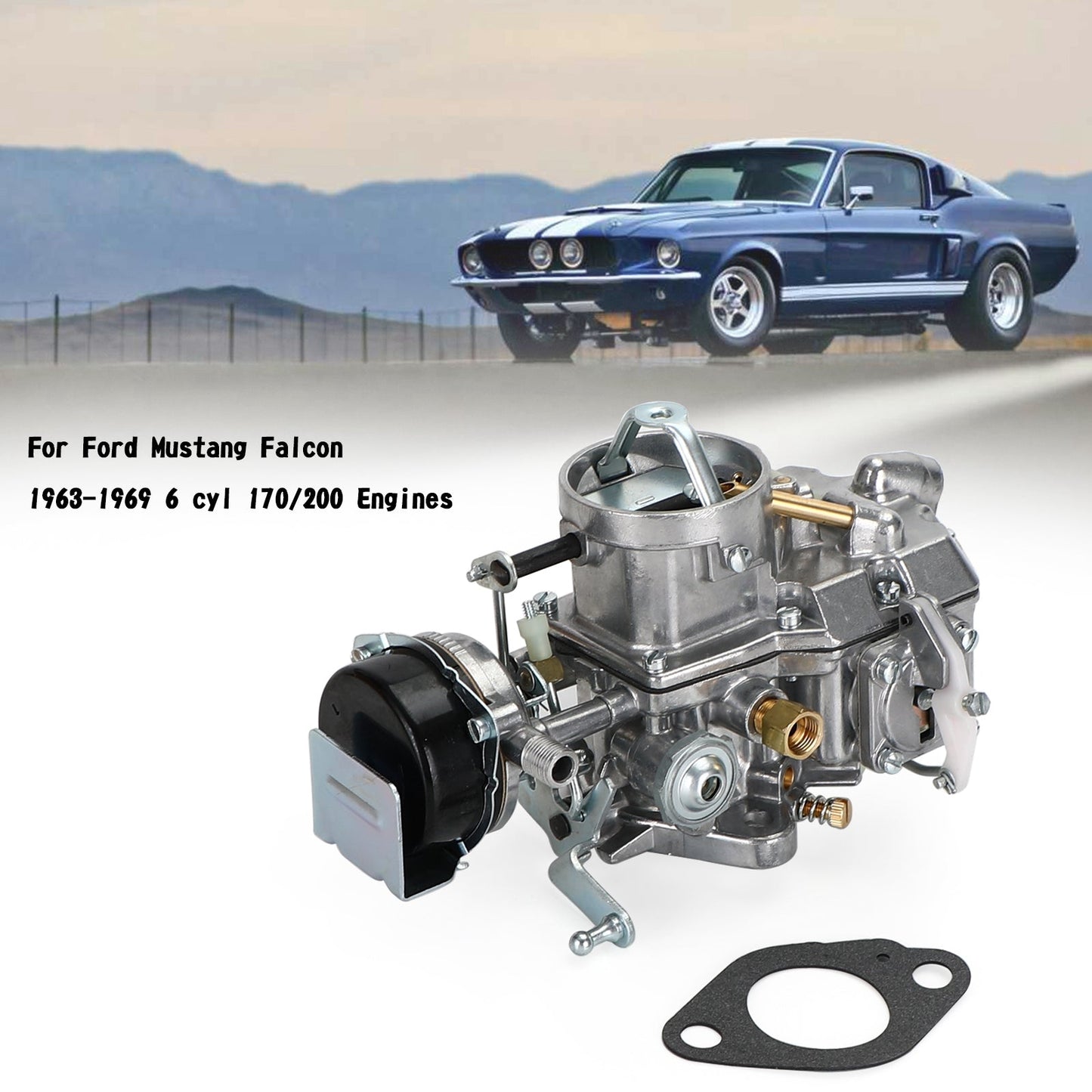 1963-1969 Ford Mustang 6 cyl 170/200 Engines Falcon Autolite 1100 Carburetor ND1101