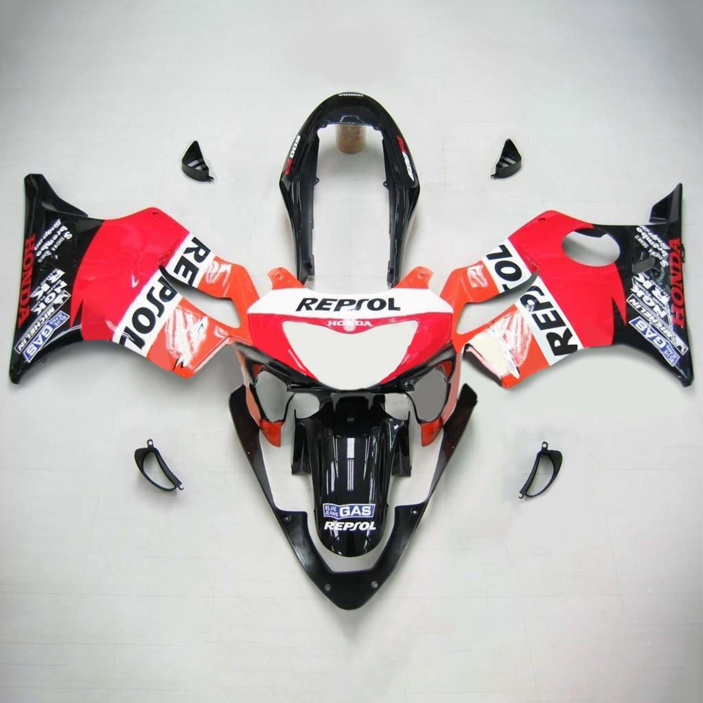 1999-2000 Honda CBR600F4 Amotopart Injection Fairing Kit Bodywork Plastic ABS #103