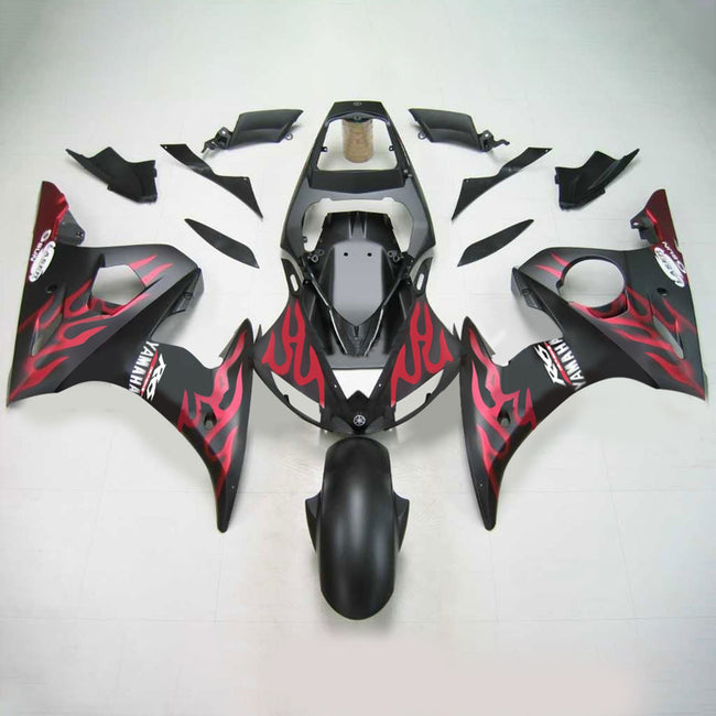 2005 Yamaha YZF 600 R6 Injection Fairing Kit Bodywork Plastic ABS #134