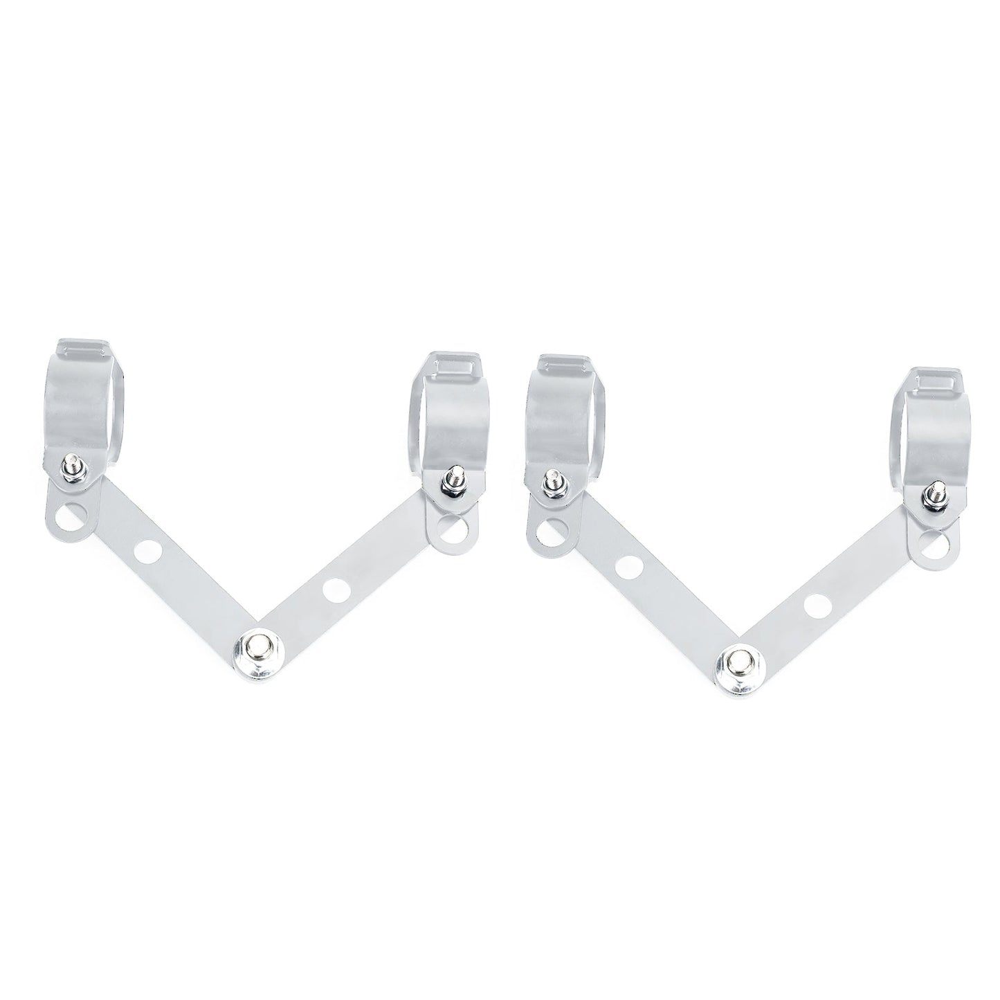 28mm-41mm Fork Black Headlight Mount Bracket Motorcycle Head Lamp Holder Adapter