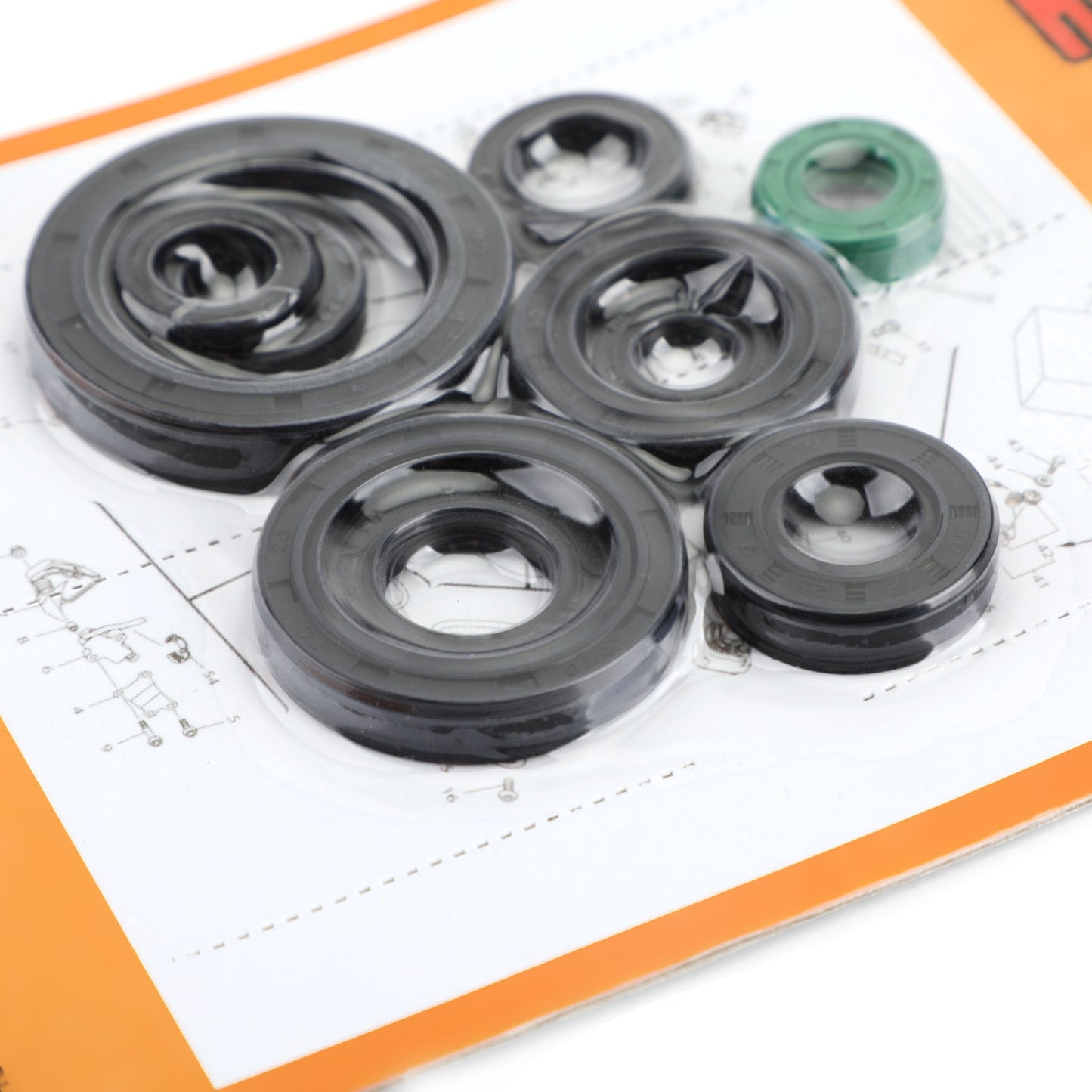 10pcs Engine Oil Seal Kit for Honda CR125R CR125 CR 125 125R 1987-2003