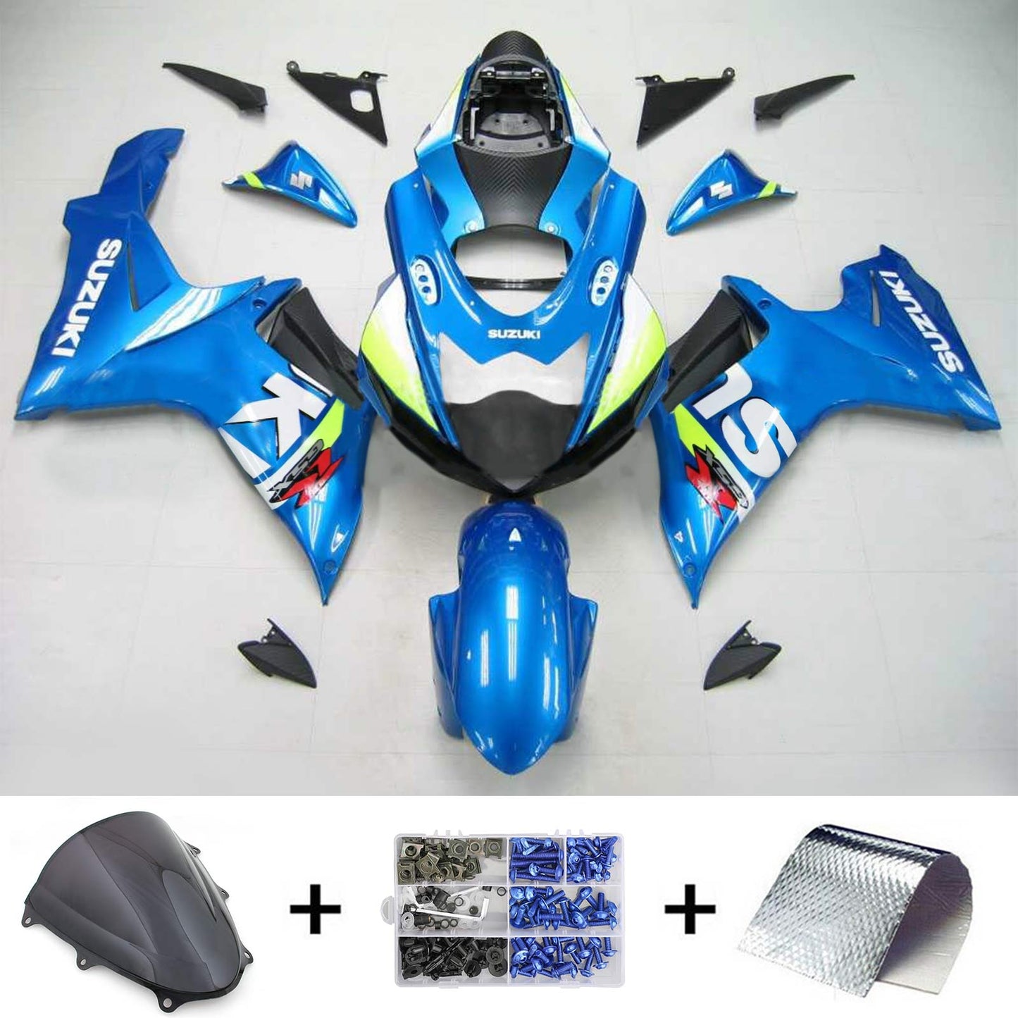 2011-2024 Suzuki GSXR 600/750 K11 Amotopart Injection Fairing Kit Bodywork Plastic ABS #101