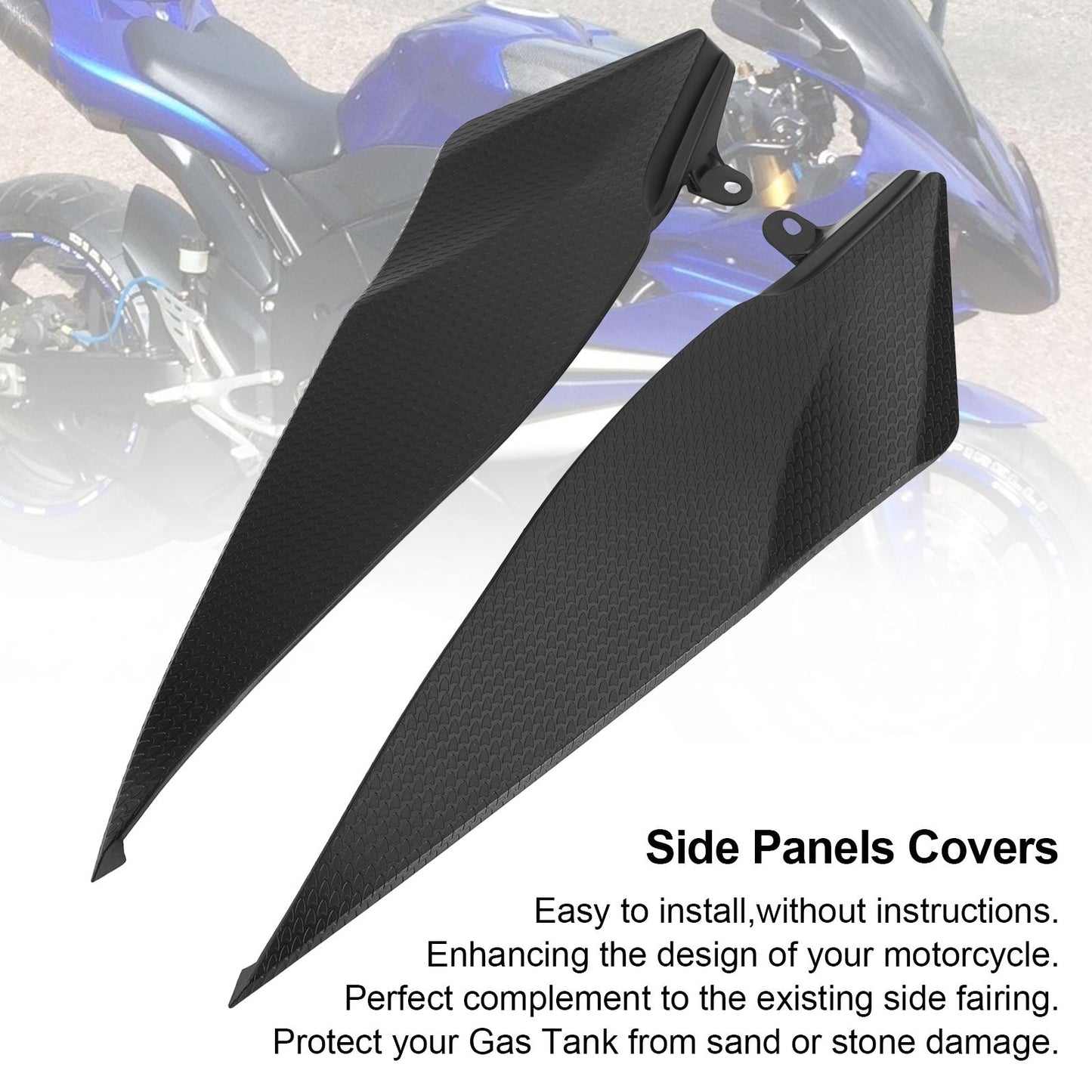 Gas Tank Side Trim Cover Panel Fairing Cowl for Yamaha YZF R1 2007-2008