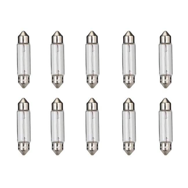 10x For OSRAM General Lighting Halogen Auxiliary Light C10W 12V SV8.5-8