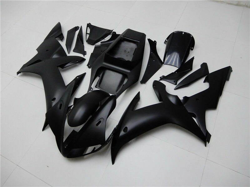 2002-2003 Yamaha YZF R1 Amotopart Fairing Matte Black Kit