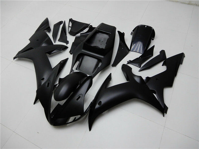 2002-2003 Yamaha YZF R1 Amotopart ABS Matte Black Injection Molded Fairing Kit