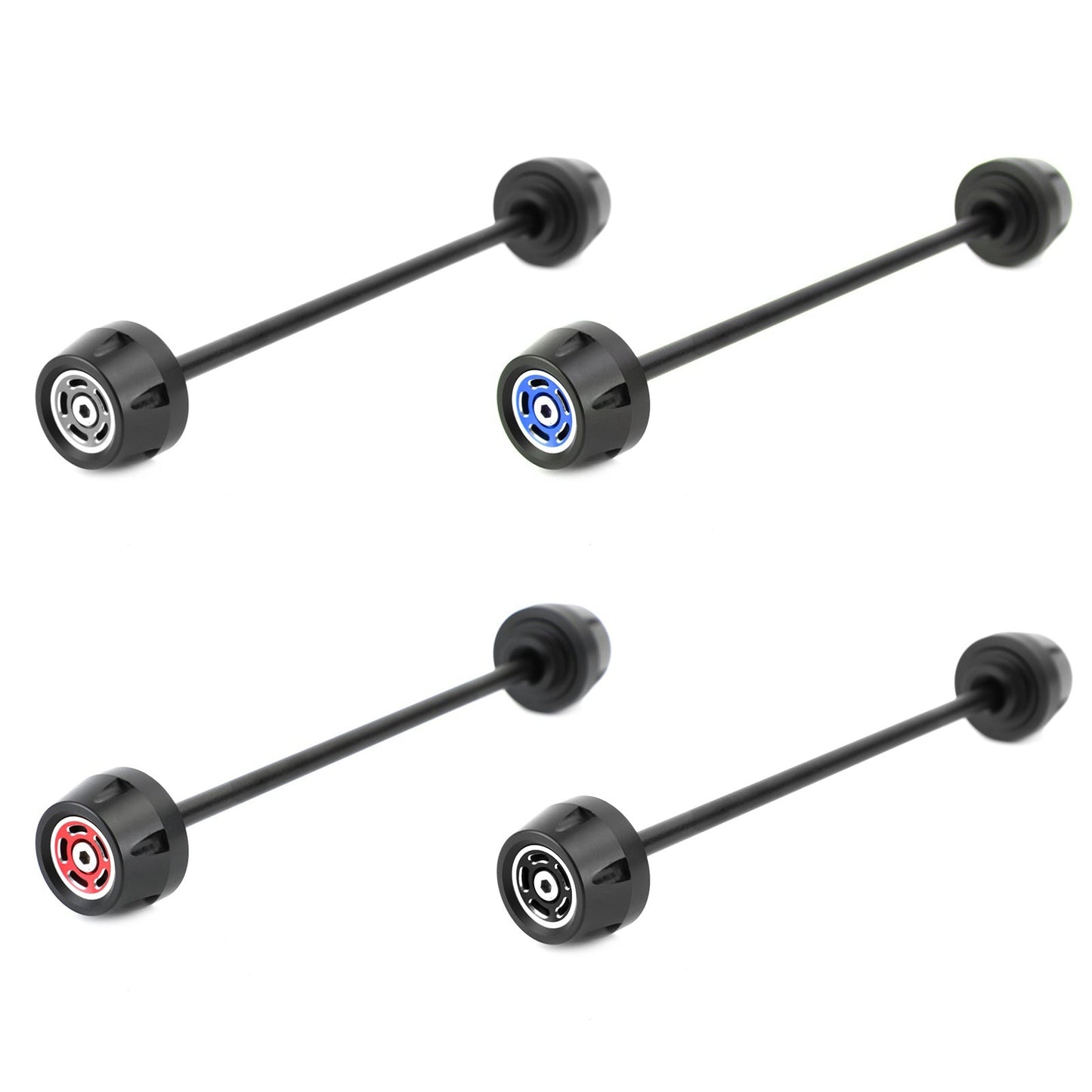 FRONT Axle Fork Sliders Crash Bobbins Black Fit for Ducati Scrambler All Models