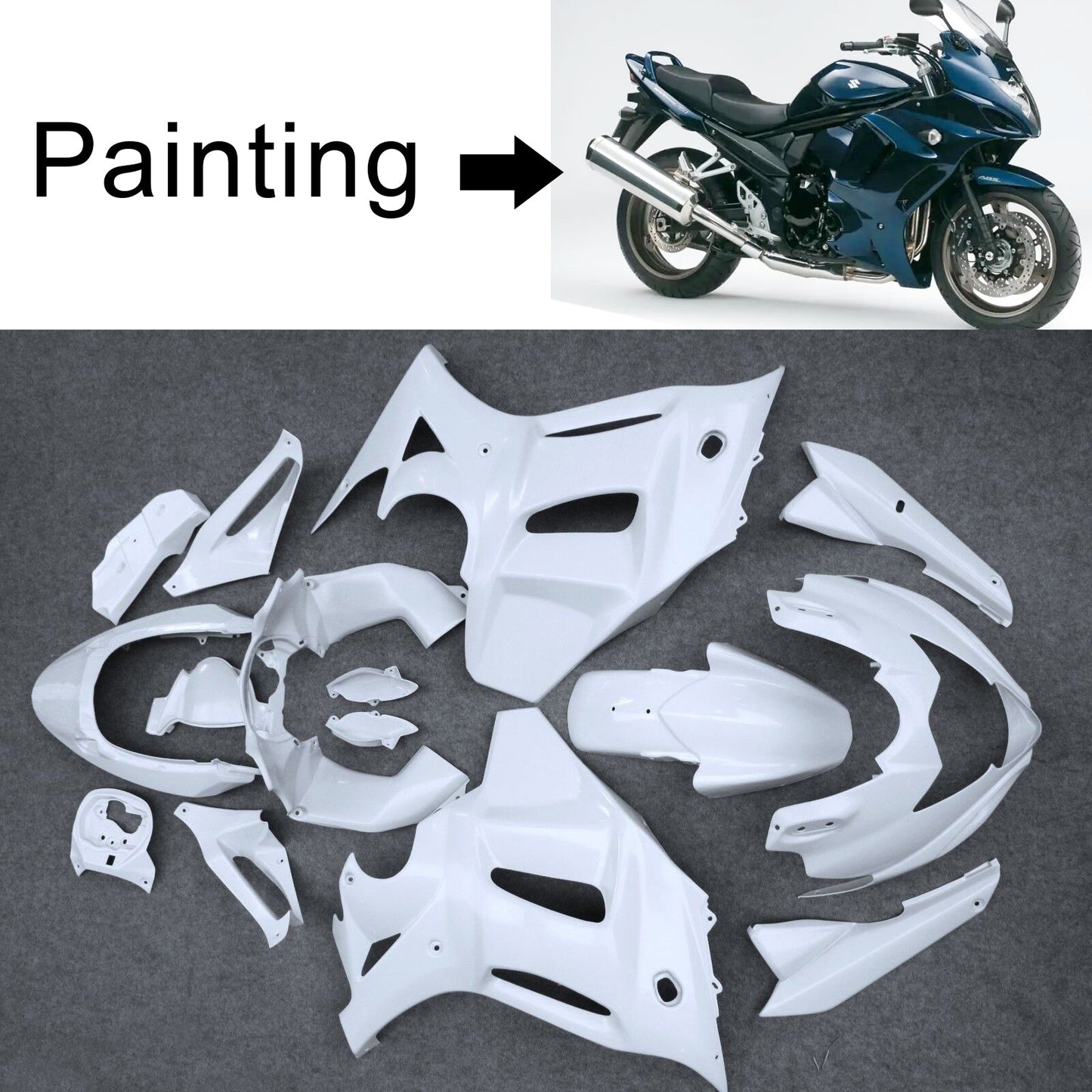 2012-2014 Suzuki GSX1250 FA Amotopart Injection Fairing Kit Bodywork Plastic ABS #103