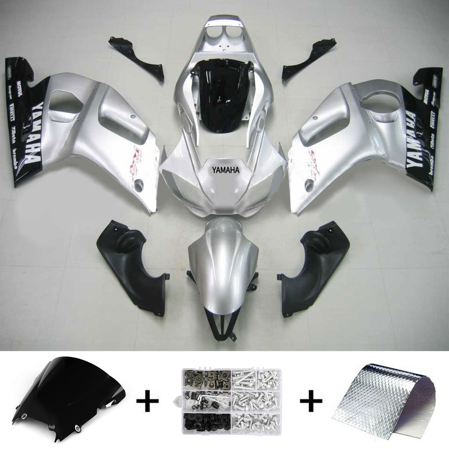 1998-2002 Yamaha YZF 600 R6 Injection Fairing Kit Bodywork Plastic ABS #118