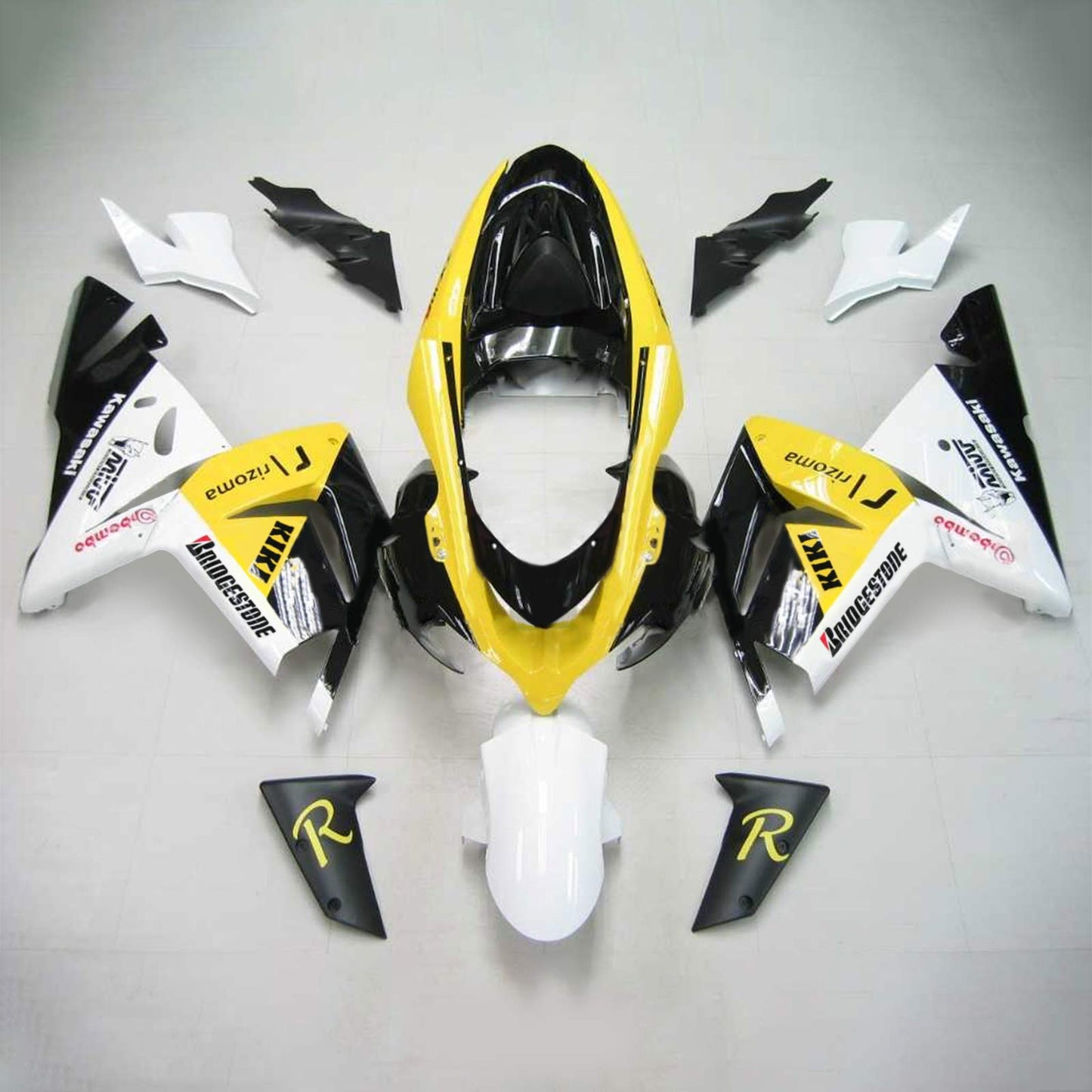 2004-2005 Kawasaki ZX10R Amotopart Injection Fairing Kit Bodywork Plastic ABS #118