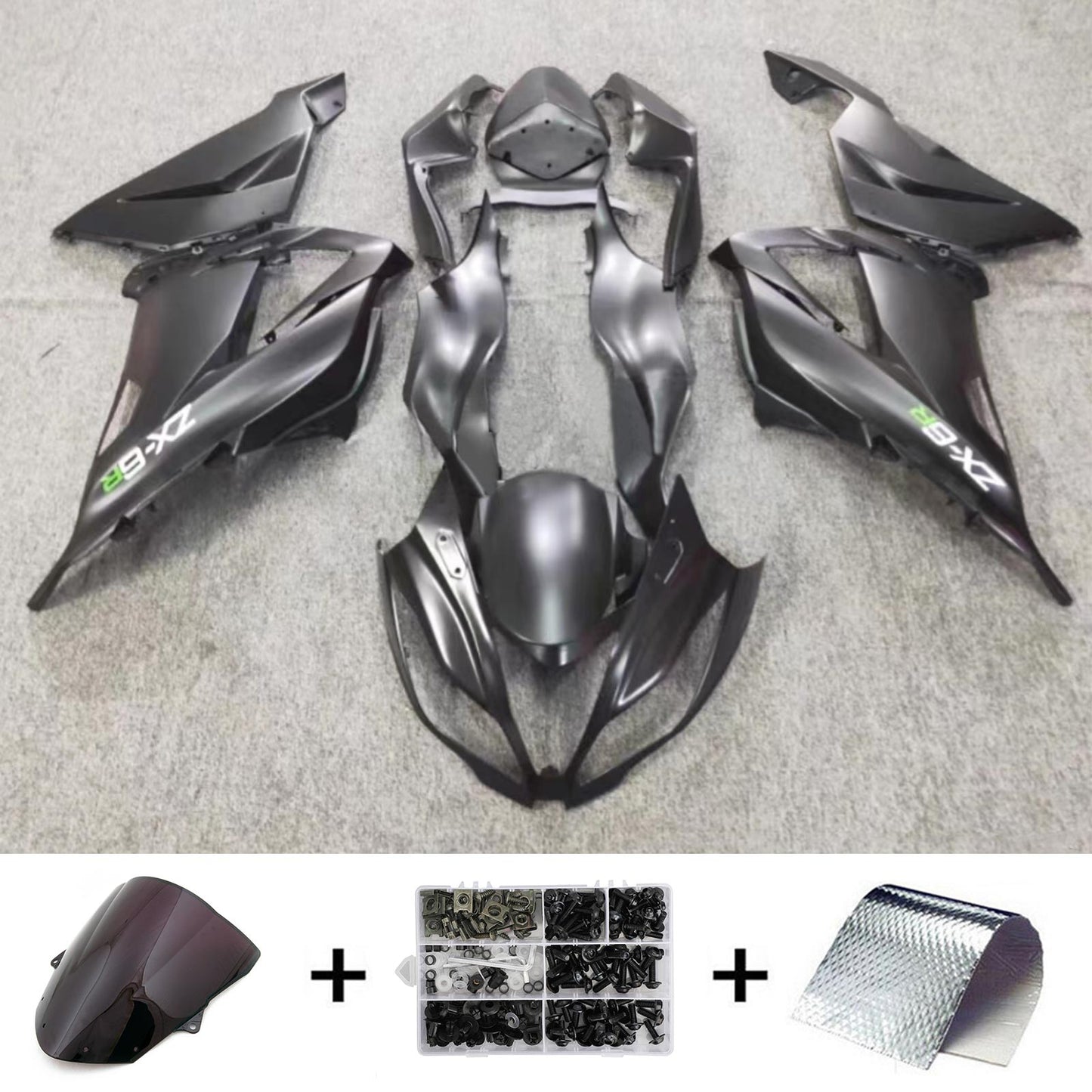 2013-2018 Kawasaki ZX6R 636 Injection Fairing Kit Bodywork Plastic ABS#131