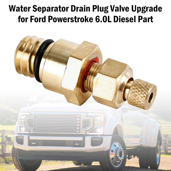 Ford Powerstroke 6.0L Diesel Part Water Separator Drain Plug Valve Upgrade