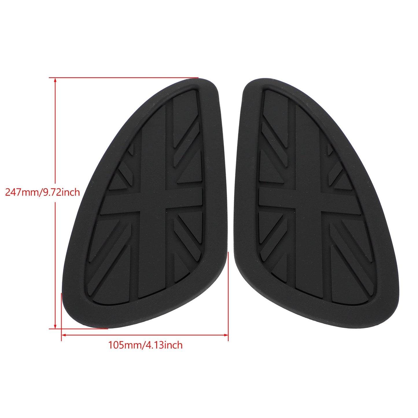 Fuel Tank Knee Pads Union Jack For Bonneville T100 Thruxton Scrambler T120