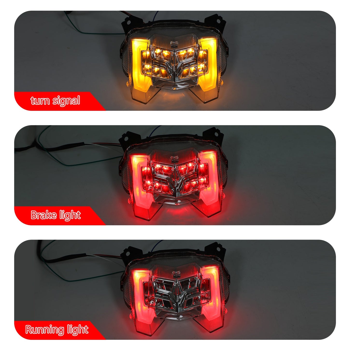 LED Rear Brake Turn Signals Taillight for YAMAHA MT-09 FZ-09 2017-2020