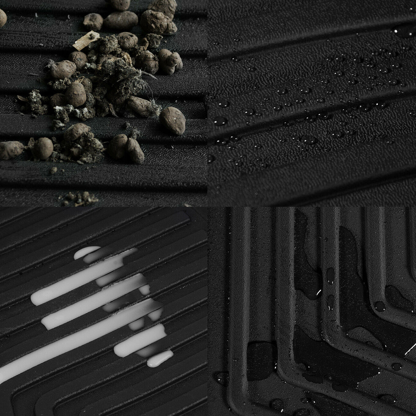 Floor Mats Liners for 2018-2020 Wrangler JL 4-Door Unique TPE