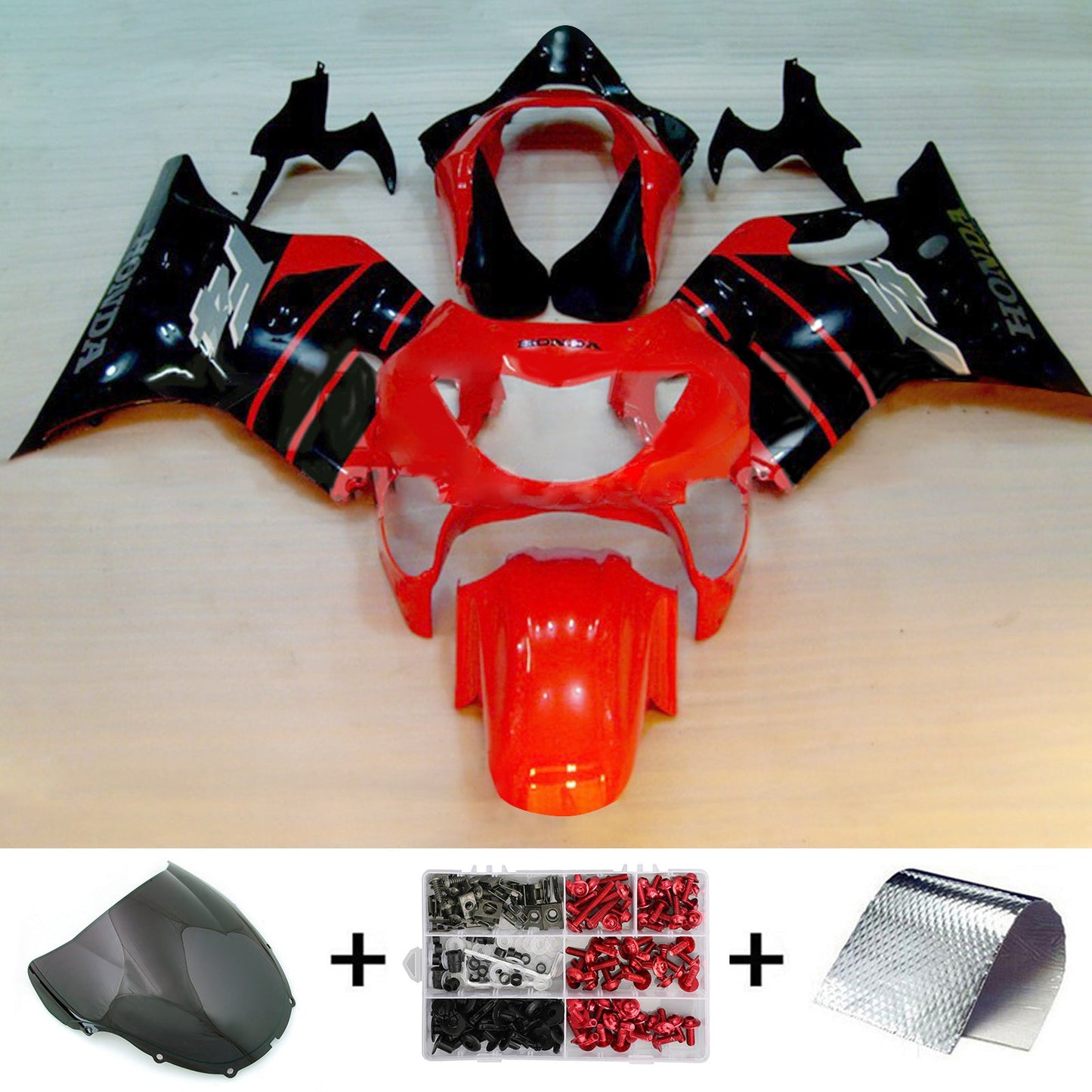 1999-2000 Honda CBR600 F4 Injection Fairing Kit Bodywork Plastic ABS#132