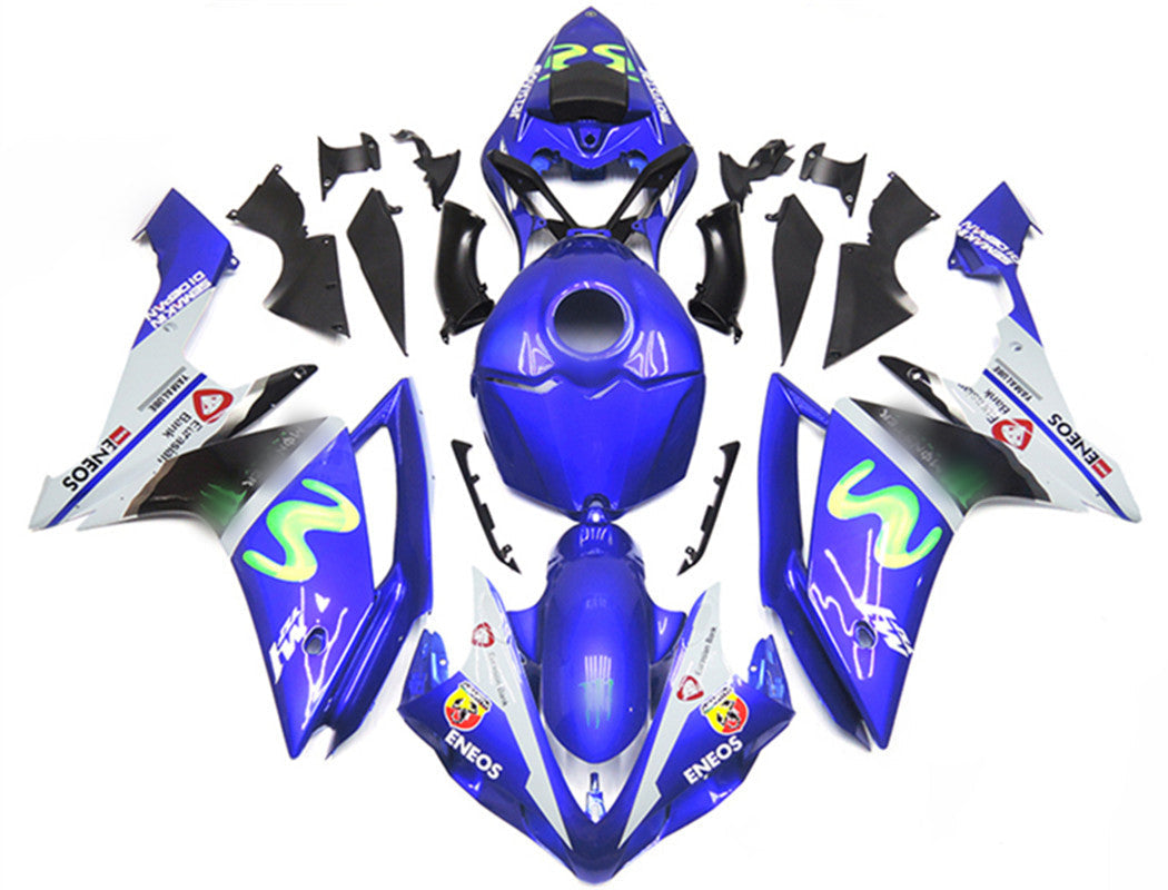 2007-2008 Yamaha YZF 1000 R1 Injection Fairing Kit Bodywork Plastic ABS #127