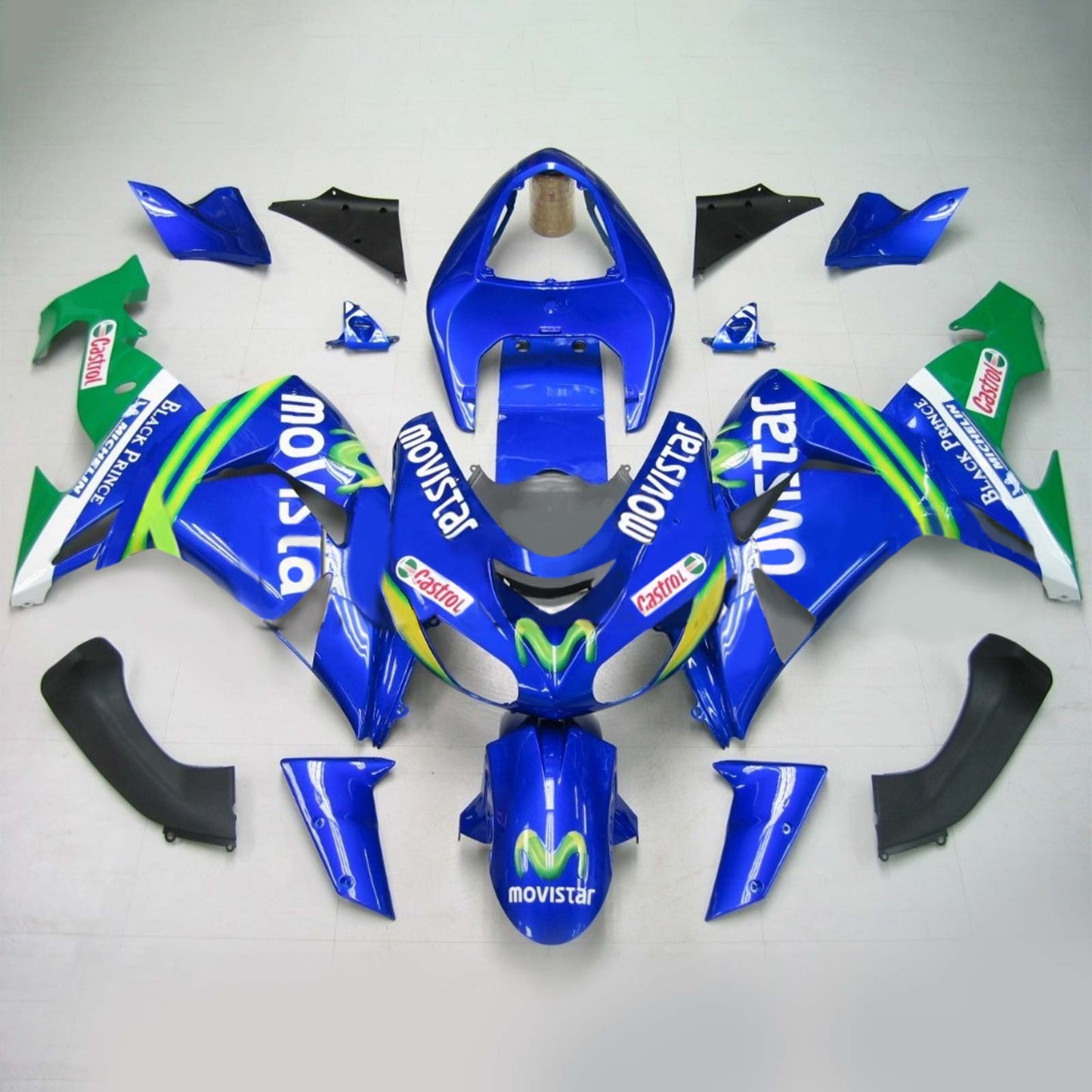 2006-2007 Kawasaki ZX10R Amotopart Injection Fairing Kit Bodywork Plastic ABS #126