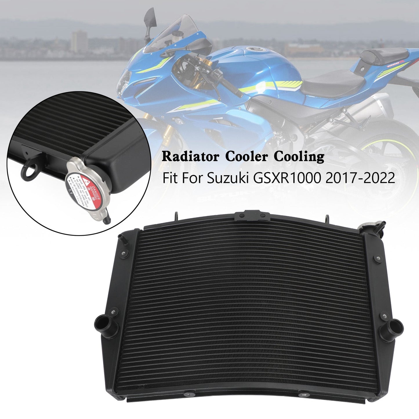 2017-2022 Suzuki GSXR 1000 GSX-R K11 Engine Radiator Cooler Cooling