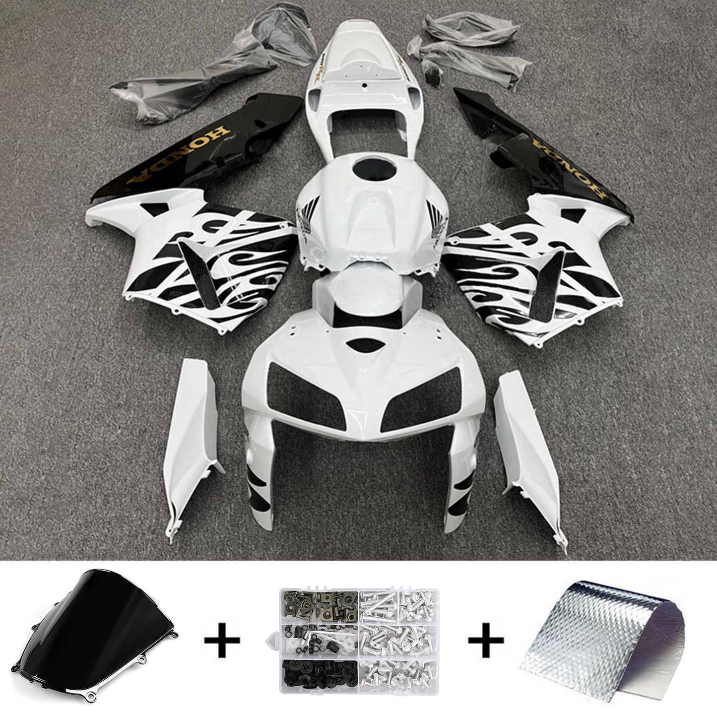 2005-2006 Honda CBR600RR F5 Injection Fairing Kit Bodywork Plastic ABS#244