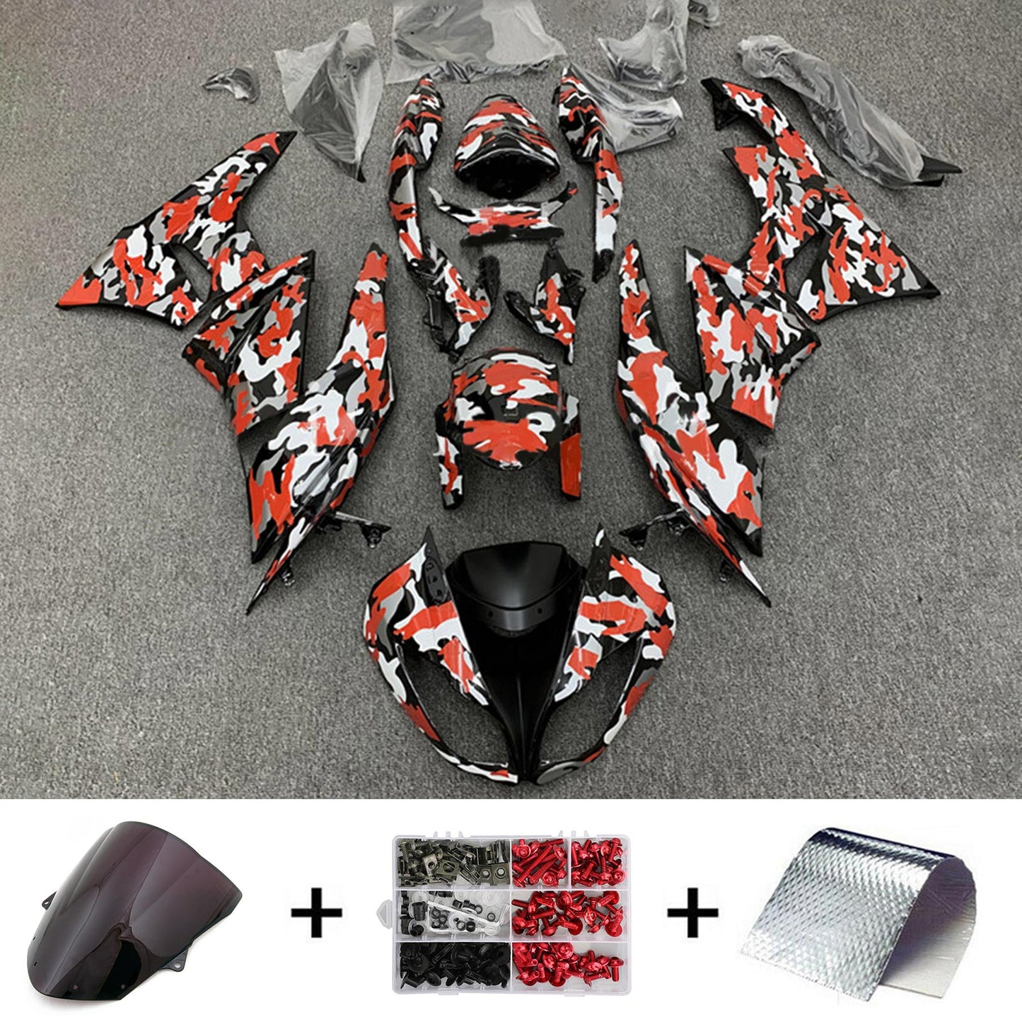 2009-2012 Kawasaki ZX6R 636 Injection Fairing Kit Bodywork Plastic ABS#157