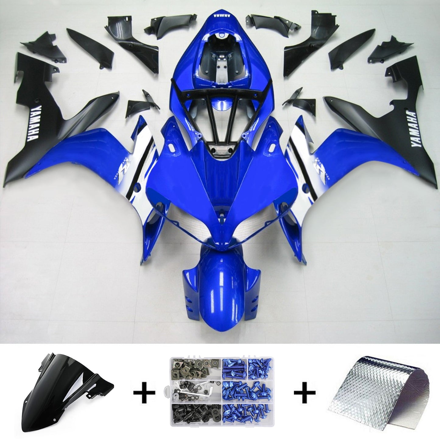 2004-2006 Yamaha YZF 1000 R1 Amotopart Injection Fairing Kit Bodywork Plastic ABS #140