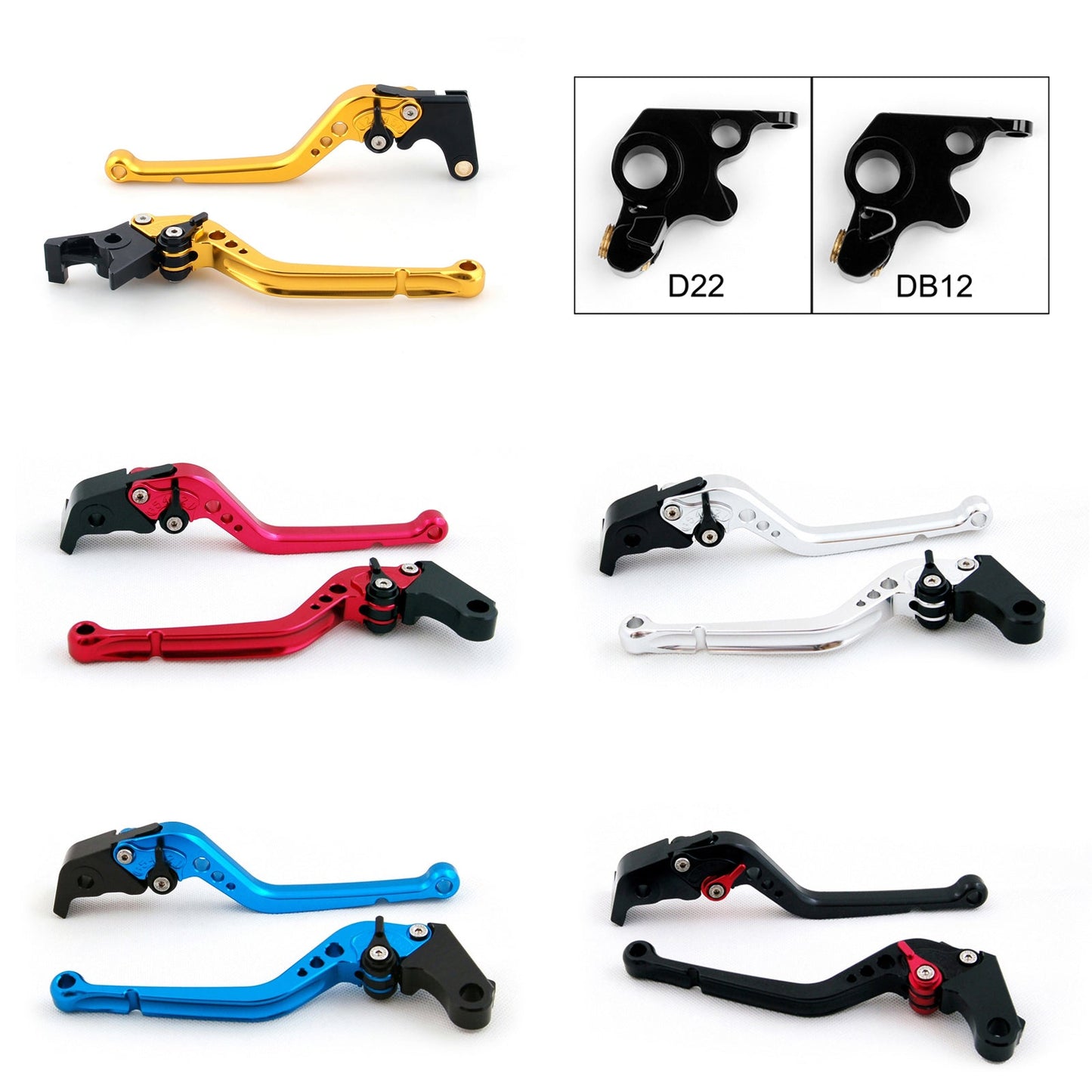 Brake Clutch Levers For Ducati 400 696 796 MONSTER MONSTER S2R 800 Black