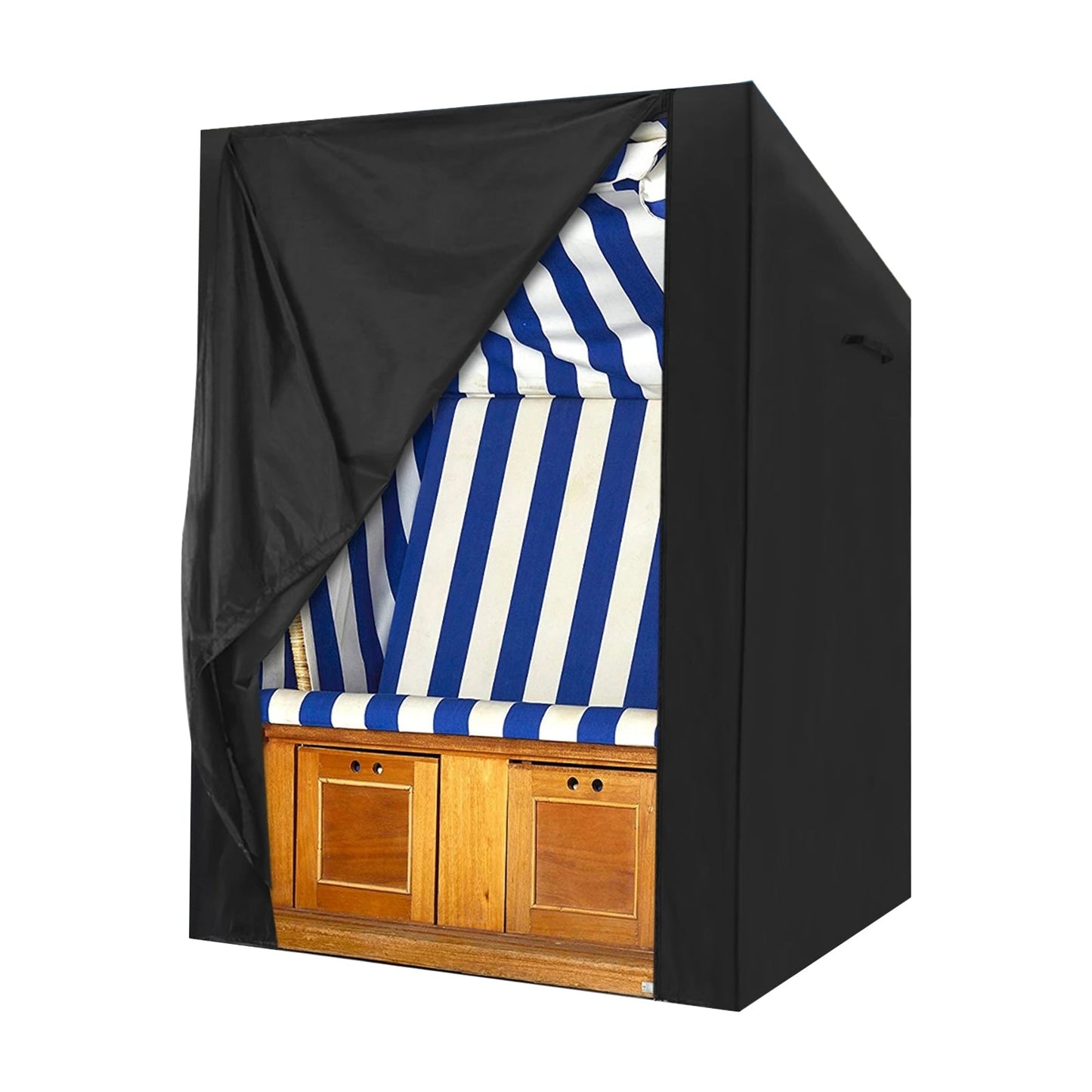 Black Beach Chair Protective Cover With Carry Waterproof Cover For Beach Chair