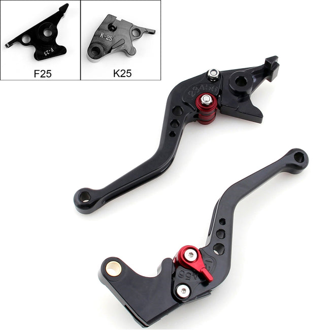 Short Brake Clutch Levers Fit For Kawasaki NINJA 250R 2008-2012 Black