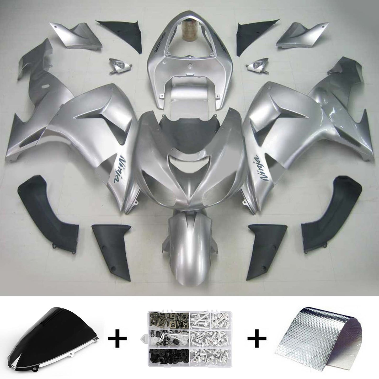 2006-2007 Kawasaki ZX10R Amotopart Injection Fairing Kit Bodywork Plastic ABS #111