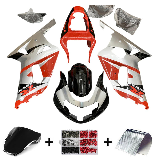 2001-2003 Suzuki GSXR600 GSXR750 K1 Fairing Kit Bodywork Plastic ABS