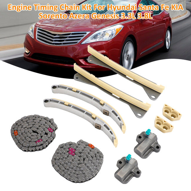 2017-2019 Genesis G80 Sedan 3.8L Engine Timing Chain Kit 24321-3L100 24410-3CGA3 24420-3CGA3 24810-3CGA2 24820-3CGA3 Fedex Express