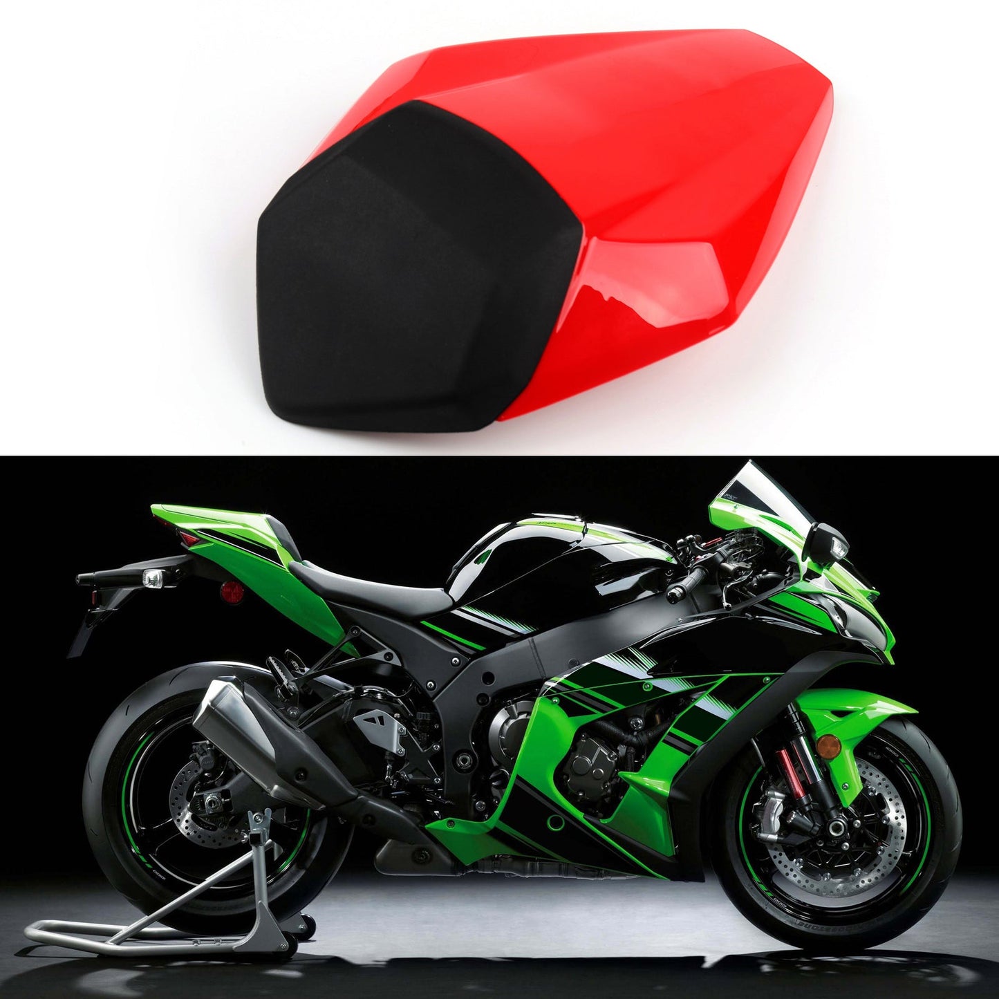 Rear Seat Cover Cowl For Kawasaki Nijia ZX10R ZX10-R 2016-2020 GBlack