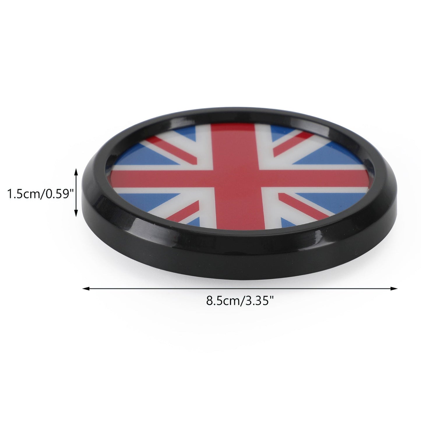 UK Flag Grille Front Grill Emblem Badge For BMW MINI Cooper Black & White